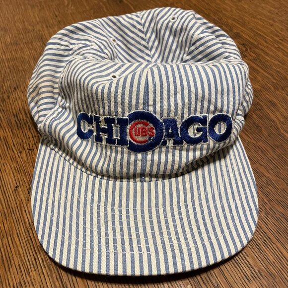 Chicago Cubs Flat Brim Baseball Cap - Picture 1 of 3